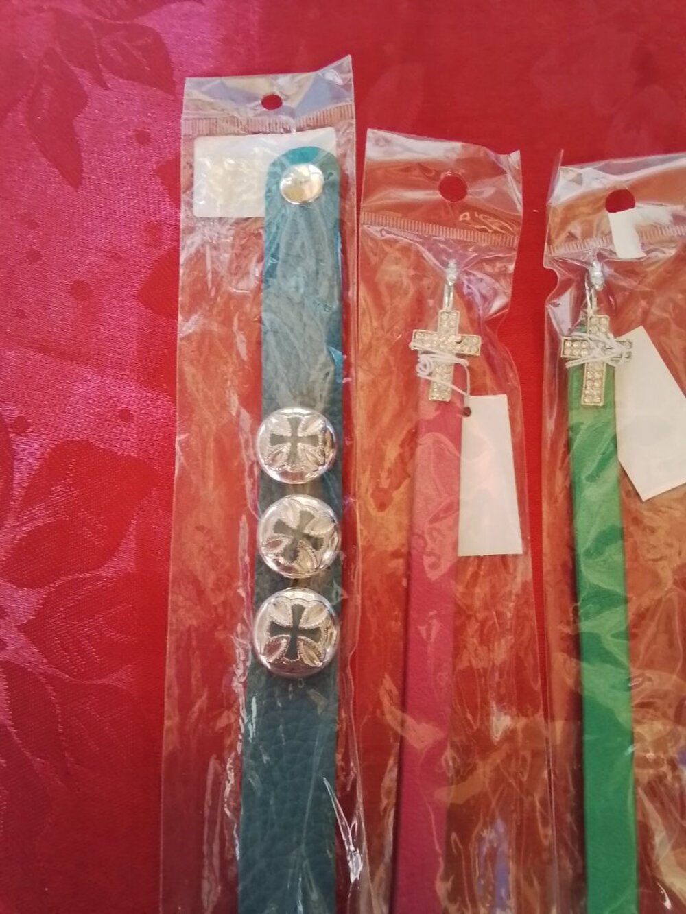 NWT 4 Piece Lot of Leather Like Wrap Bracelets